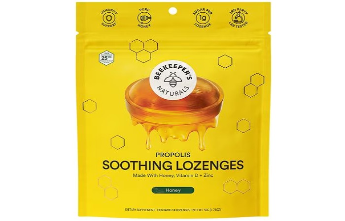 Beekeeper's Naturals B. Soothed Honey Lozenges