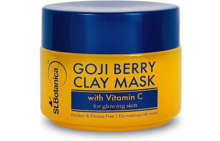 Goji Berry Clay Mask With Vitamin C, For Glowing Skin