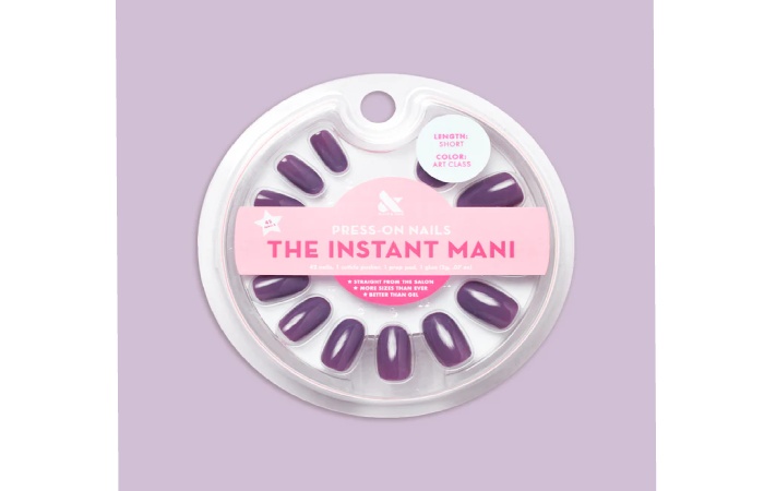 Olive & June The Instant Mani Press-On Nails Art Class, Round Short