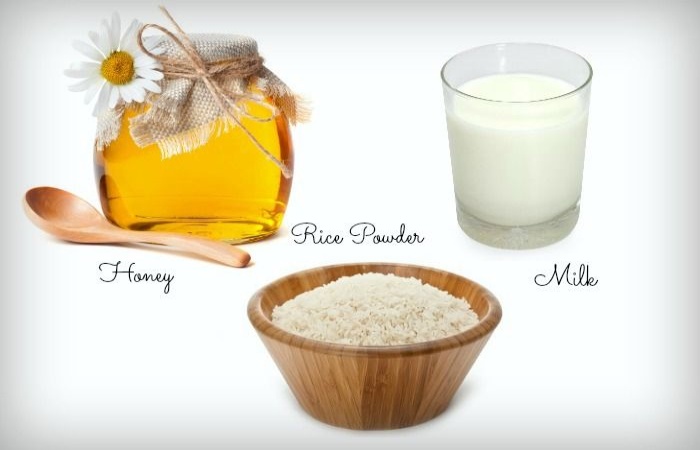 Rice flour pack for hyperpigmentation