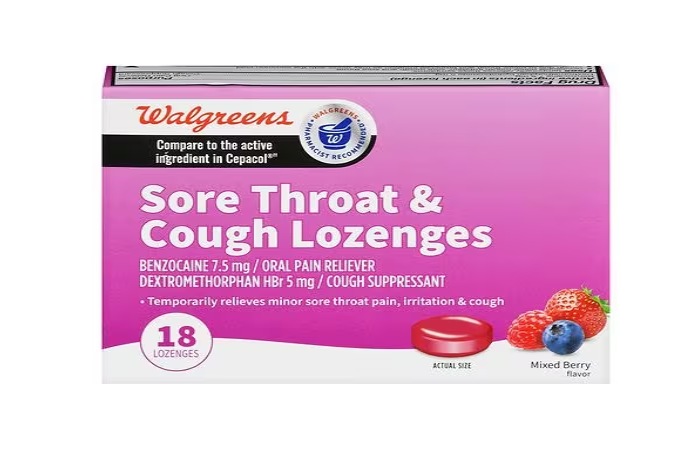 Sore Throat & Cough Lozenges Mixed Berry