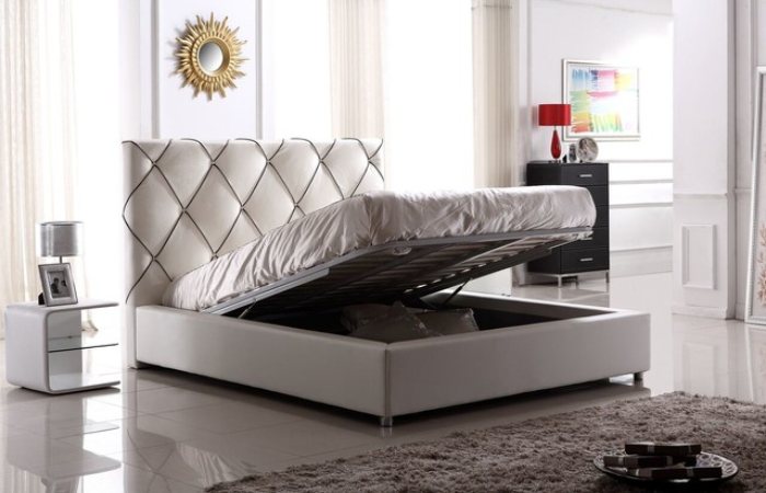 Modern Box Bed Design with Hydraulic Lift