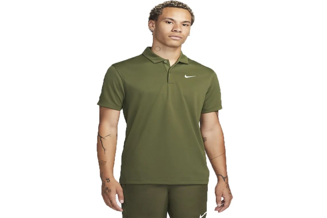 Mens Olive Green Dri Fit Nike Shirt